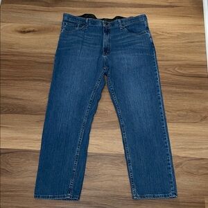 Wrangler Men's Comfort Waist Straight Blue Jeans Size 38x29